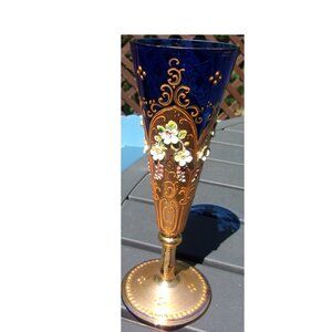 Gold Guild Floral Vintage Vase